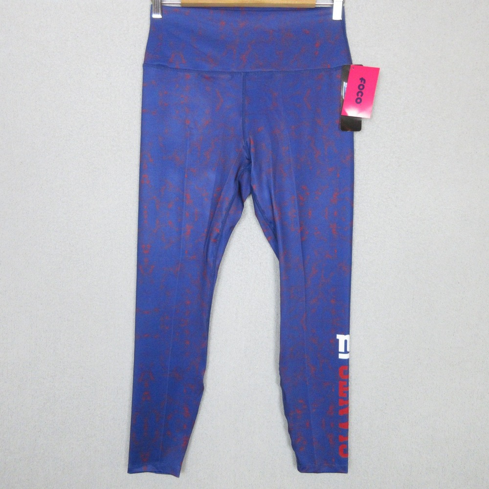 FOCO Women's NFL Ladies Team Color‎ Tie Dye Leggings New York Giants Large